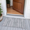 Piper Looms Chantille Stripes ACN2101 Gray Machine Washable Area Rug Scatter Outdoor Lifestyle Image Feature