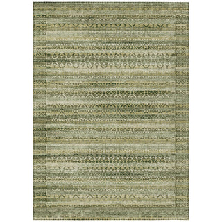 Piper Looms Chantille Stripes ACN2101 Green Machine Washable Area Rug main image