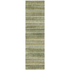 Piper Looms Chantille Stripes ACN2101 Green Machine Washable Area Rug Runner Main Image