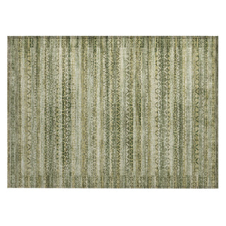 Piper Looms Chantille Stripes ACN2101 Green Machine Washable Area Rug Scatter Main Image