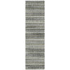 Piper Looms Chantille Stripes ACN2101 Pewter Machine Washable Area Rug Runner Main Image