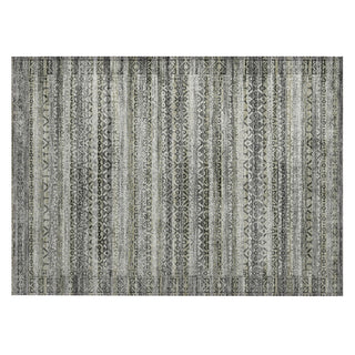 Piper Looms Chantille Stripes ACN2101 Pewter Machine Washable Area Rug Scatter Main Image
