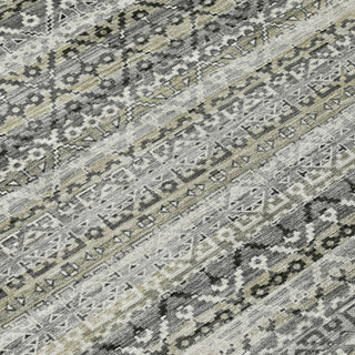 Piper Looms Chantille Stripes ACN2101 Pewter Machine Washable Area Rug Swatch Image