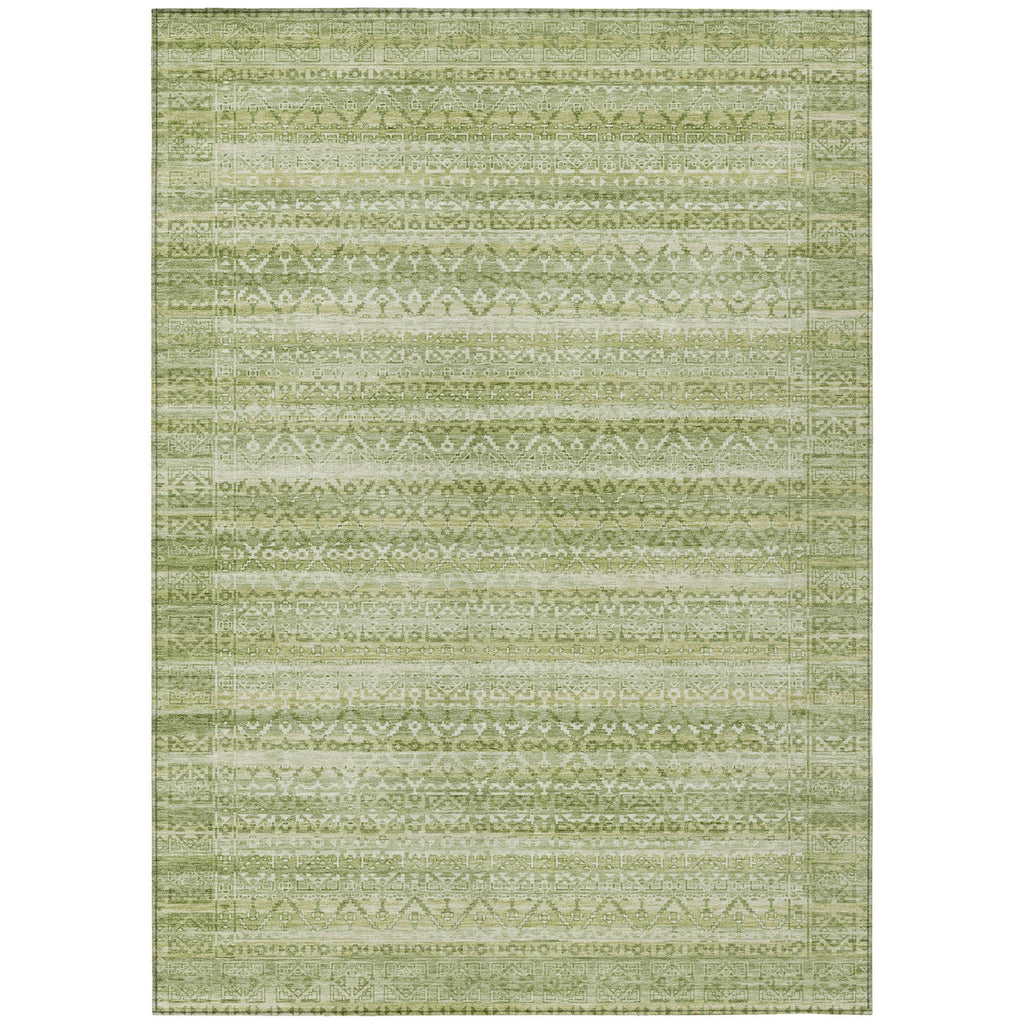 Piper Looms Chantille Stripes ACN2101 Sage Machine Washable Area Rug main image