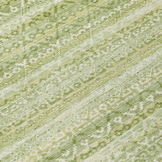 Piper Looms Chantille Stripes ACN2101 Sage Machine Washable Area Rug Swatch Image