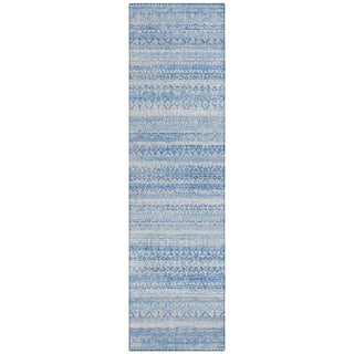 Piper Looms Chantille Stripes ACN2101 Sky Machine Washable Area Rug Runner Main Image
