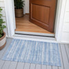 Piper Looms Chantille Stripes ACN2101 Sky Machine Washable Area Rug Scatter Outdoor Lifestyle Image Feature