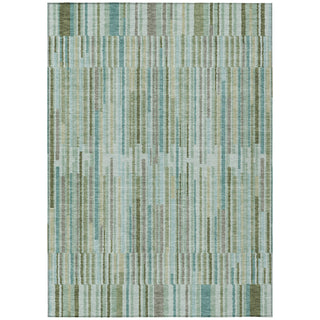 Piper Looms Chantille Stripes ACN2102 Aloe Machine Washable Area Rug main image