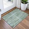 Piper Looms Chantille Stripes ACN2102 Aloe Machine Washable Area Rug Scatter Lifestyle Image Feature