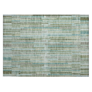 Piper Looms Chantille Stripes ACN2102 Aloe Machine Washable Area Rug Scatter Main Image