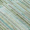 Piper Looms Chantille Stripes ACN2102 Aloe Machine Washable Area Rug Swatch Image