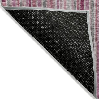 Piper Looms Chantille Stripes ACN2102 Blush Machine Washable Area Rug Backing Image