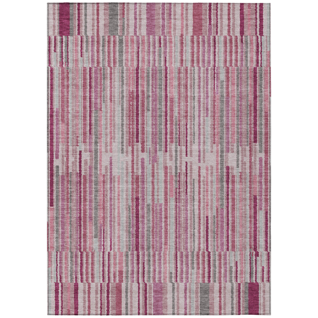 Piper Looms Chantille Stripes ACN2102 Blush Machine Washable Area Rug main image