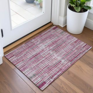 Piper Looms Chantille Stripes ACN2102 Blush Machine Washable Area Rug Scatter Lifestyle Image Feature