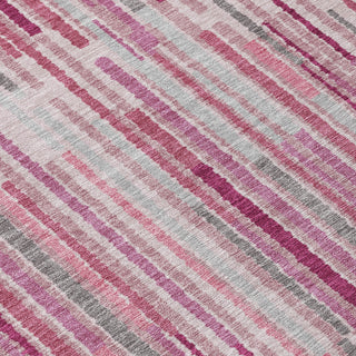 Piper Looms Chantille Stripes ACN2102 Blush Machine Washable Area Rug Swatch Image