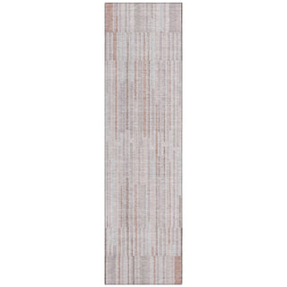 Piper Looms Chantille Stripes ACN2102 Coral Machine Washable Area Rug Runner Main Image