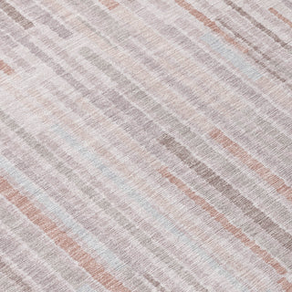 Piper Looms Chantille Stripes ACN2102 Coral Machine Washable Area Rug Swatch Image