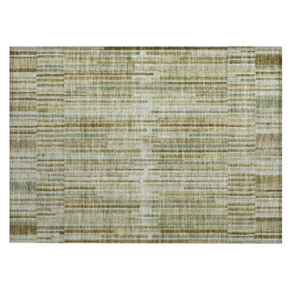 Piper Looms Chantille Stripes ACN2102 Khaki Machine Washable Area Rug Scatter Main Image