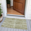Piper Looms Chantille Stripes ACN2102 Khaki Machine Washable Area Rug Scatter Outdoor Lifestyle Image Feature