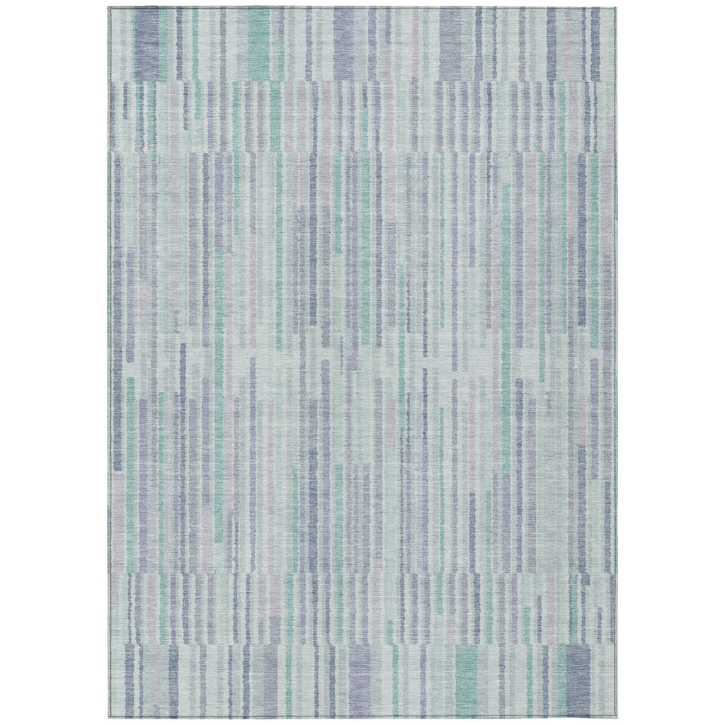 Piper Looms Chantille Stripes ACN2102 Mint Machine Washable Area Rug main image