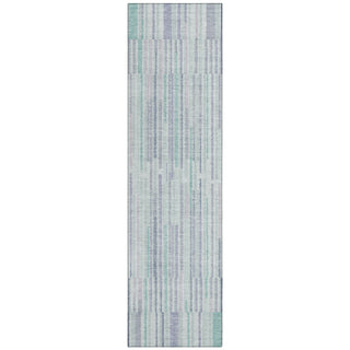 Piper Looms Chantille Stripes ACN2102 Mint Machine Washable Area Rug Runner Main Image