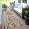 Piper Looms Chantille Stripes ACN2102 Paprika Machine Washable Area Rug Runner Outdoor Lifestyle Image Feature