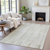 Piper Looms Chantille Stripes ACN2102 Sage Machine Washable Area Rug Lifestyle Image Feature