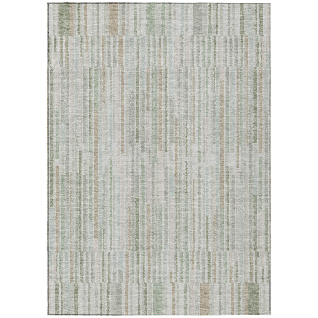 Piper Looms Chantille Stripes ACN2102 Sage Machine Washable Area Rug main image
