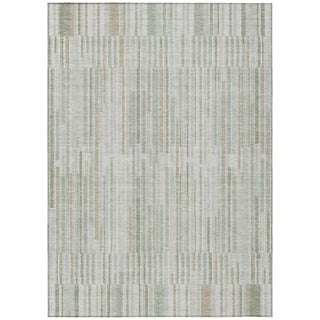 Piper Looms Chantille Stripes ACN2102 Sage Machine Washable Area Rug main image