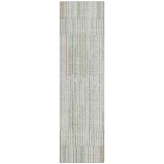 Piper Looms Chantille Stripes ACN2102 Sage Machine Washable Area Rug Runner Main Image