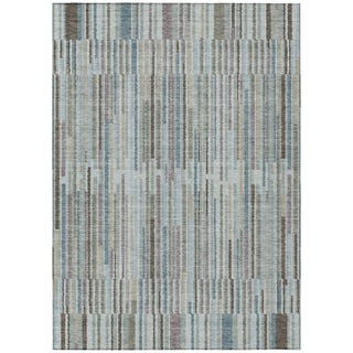 Piper Looms Chantille Stripes ACN2102 Teal Machine Washable Area Rug main image