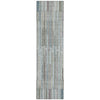 Piper Looms Chantille Stripes ACN2102 Teal Machine Washable Area Rug Runner Main Image