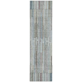 Piper Looms Chantille Stripes ACN2102 Teal Machine Washable Area Rug Runner Main Image