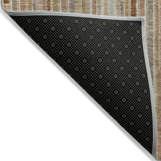 Piper Looms Chantille Stripes ACN2102 Terracotta Machine Washable Area Rug Backing Image