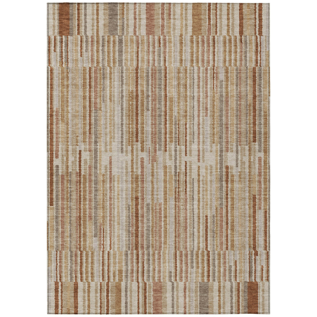 Piper Looms Chantille Stripes ACN2102 Terracotta Machine Washable Area Rug main image