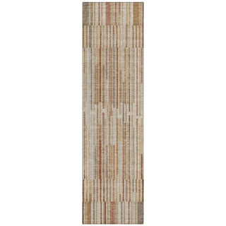 Piper Looms Chantille Stripes ACN2102 Terracotta Machine Washable Area Rug Runner Main Image