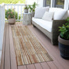 Piper Looms Chantille Stripes ACN2102 Terracotta Machine Washable Area Rug Runner Outdoor Lifestyle Image Feature