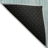 Piper Looms Chantille Stripes ACN2102 Turquoise Machine Washable Area Rug Backing Image