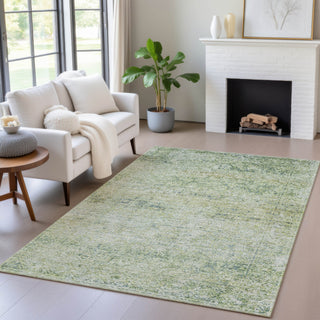 Piper Looms Chantille Global ACN2103 Aloe Machine Washable Area Rug Lifestyle Image Feature