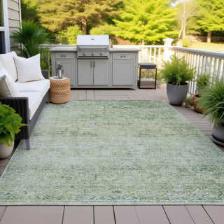 Piper Looms Chantille Global ACN2103 Aloe Machine Washable Area Rug Outdoor Lifestyle Image Feature
