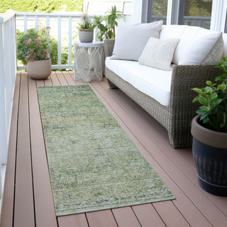 Piper Looms Chantille Global ACN2103 Aloe Machine Washable Area Rug Runner Outdoor Lifestyle Image Feature
