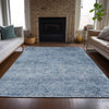 Piper Looms Chantille Global ACN2103 Blue Machine Washable Area Rug Lifestyle Image Feature