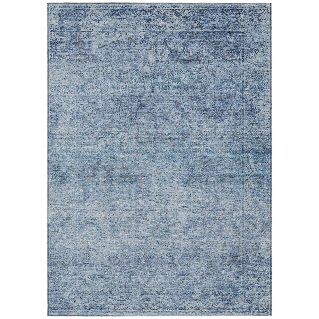 Piper Looms Chantille Global ACN2103 Blue Machine Washable Area Rug main image