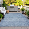 Piper Looms Chantille Global ACN2103 Blue Machine Washable Area Rug Outdoor Lifestyle Image Feature