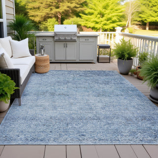 Piper Looms Chantille Global ACN2103 Blue Machine Washable Area Rug Outdoor Lifestyle Image Feature