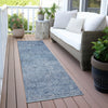 Piper Looms Chantille Global ACN2103 Blue Machine Washable Area Rug Runner Outdoor Lifestyle Image Feature
