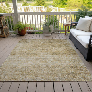 Piper Looms Chantille Global ACN2103 Copper Machine Washable Area Rug Outdoor Lifestyle Image Feature
