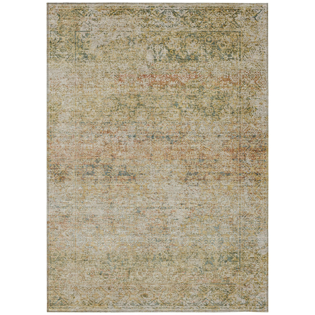 Piper Looms Chantille Global ACN2103 Gold Machine Washable Area Rug main image