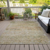 Piper Looms Chantille Global ACN2103 Gold Machine Washable Area Rug Outdoor Lifestyle Image Feature