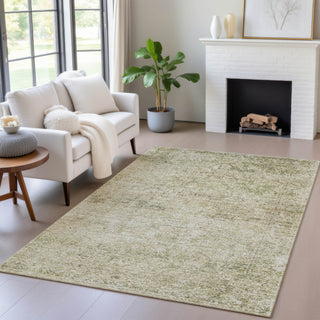 Piper Looms Chantille Global ACN2103 Sage Machine Washable Area Rug Lifestyle Image Feature
